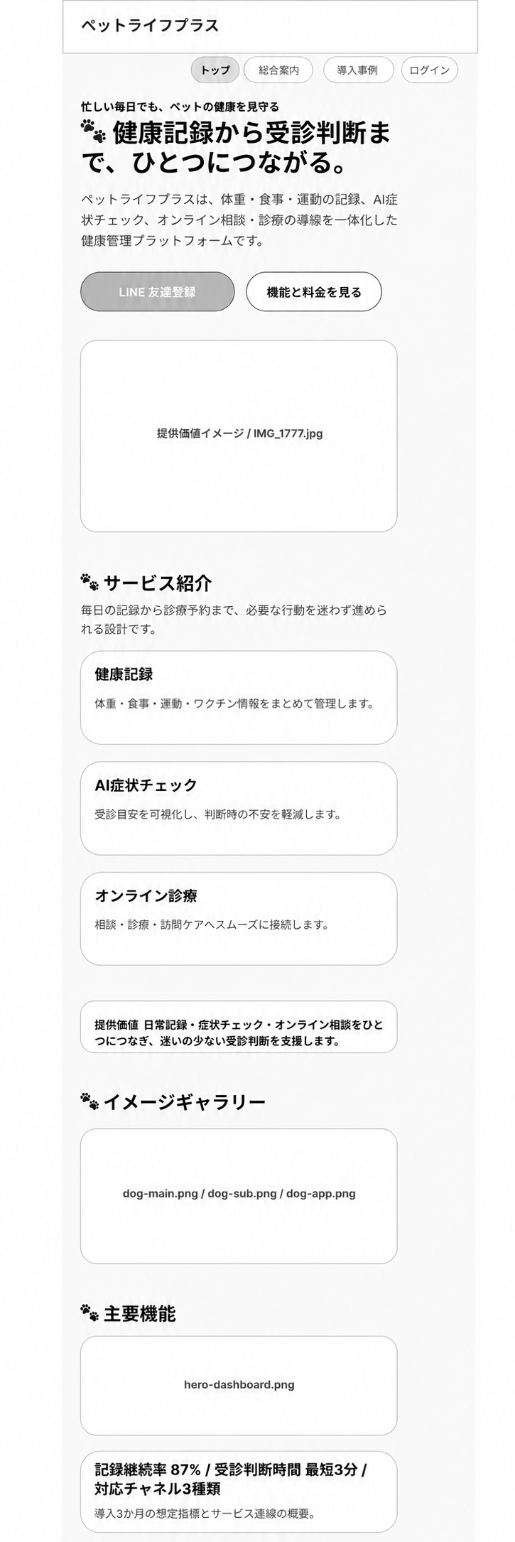 m_index.html のスクリーンショット（スマートフォン版）